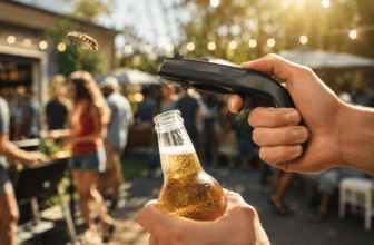abridor de botellas que dispara chapas