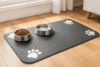 alfombrilla absorbente para comedero perro