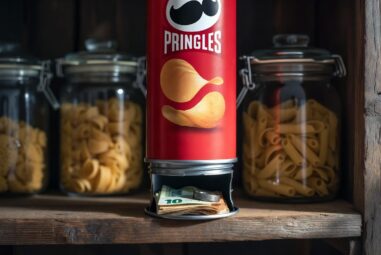He metido 500€ en este bote de Pringles y nadie en mi casa se ha dado cuenta
